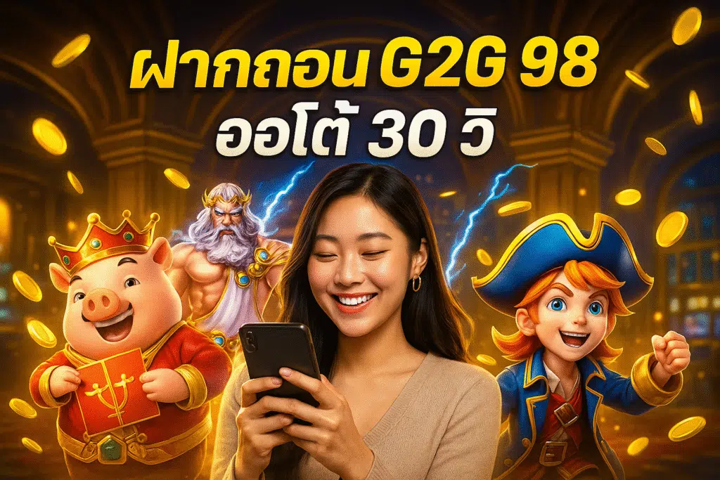 ฝากถอน G2G 98 ออโต้ 30 วิ