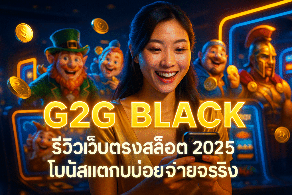 G2G BLACK รีวิวเว็บตรงสล็อต 2025 โบนัสแตกบ่อยจ่ายจริง