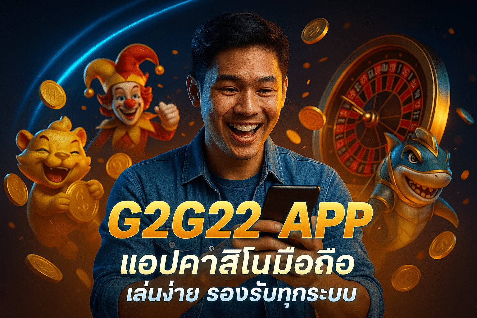G2G22 APP แอปคาสิโนมือถือ เล่นง่าย รองรับทุกระบบ